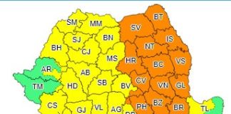 ULTIMA ORĂ Cod portocaliu de vijelii în Vrancea, în a doua parte a zilei