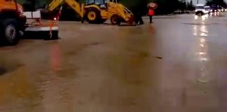 VIDEO Se circulă pe o singură bandă pe DN2-E85, la Răcăciuni, județul Bacău