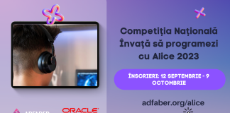 Elevii și profesorii se pot înscrie la o competiție Java ”Învață să programezi cu Alice” 2023