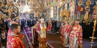 Sărbătoarea Înălțării Sfintei Cruci, prăznuită la Mănăstirea Lepșa