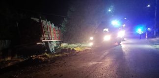 Un bărbat a murit, strivit de lemnele pe care le transporta