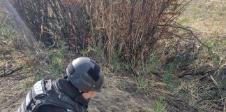 Proiectil descoperit la Gologanu, în urma lucrărilor agricole