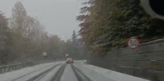 VIDEO Ninsoare în zona Greșu-Ojdula