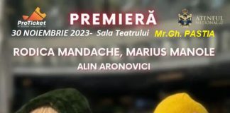 Spectacolul ”Bătrâna și hoțul”, în premieră, la Teatrul Municipal Focșani