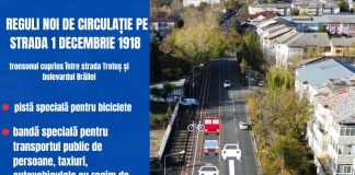 Important: cum se va circula pe strada 1 Decembre 1918 din Focșani