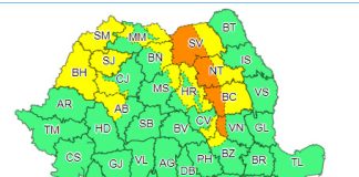 Avertizare de Cod portocaliu de vânt și viscol la munte