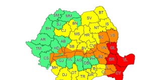 Codul roșu de viscol, prelungit în 4 județe