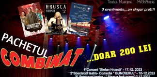Pachet special de spectacole la Teatrul Municipal Focșani, în luna decembrie