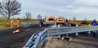 VIDEO S-a montat primul sector de parapet mobil pe DN2-E85