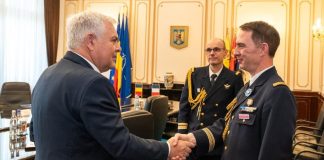 Întrevederea ministrului apărării naționale cu noul ambasador al Franței la București
