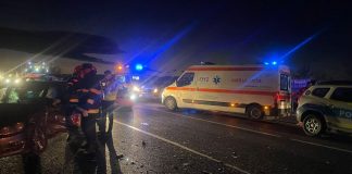 FOTO Două persoane au ajuns la Spitalul Județean Focșani în urma accidentului de pe E85