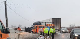 Se circulă pe un singur fir pe E85, în zona Slobozia Bradului