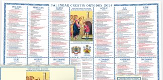 Vrâncenii își pot achiziționa calendarul ortodox pe 2024, în diverse formate