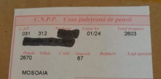 A început tipărirea taloanelor de pensie pe luna ianuarie, cu majorarea de 13,8%