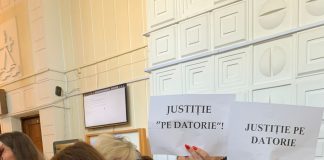 FOTO Grefierii din toată țara au întrerupt, din nou, lucrul