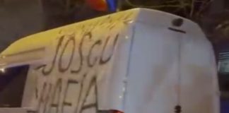 Și la Focșani s-a protestat, cu mai multe autovehicule