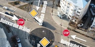 Important: Reguli noi de circulație pentru accesul în intersecția dintre bulevardul Brăilei și strada Bucegi din Focșani