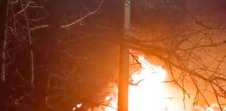 VIDEO O casă a ars, azi noapte, în comuna Poiana Cristei