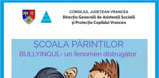 Workshop ”Bullying-ul – un fenomen distrugător”, organizat de DGASPC Vrancea