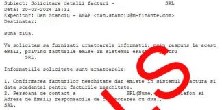 Atenție: Mesaje false în numele ANAF!