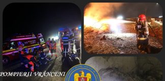 Sute de intervenții gestionate de pompierii vrânceni în luna februarie