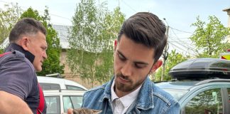 Pisică salvată de pompierii și polițiștii focșăneni. Felina se blocase în motorul unei mașini