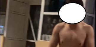 Un tânăr care se plimba dezbrăcat pe stradă a fost săltat de oamenii legii