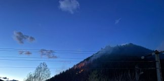 FOTO-VIDEO Incendiul de pădure din Bacău nu a fost stins / Circa 80 ha au fost cuprinse de flăcări