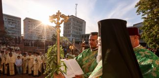Procesiunea de Florii, astăzi, în Focșani / Restricții de circulație în centrul orașului