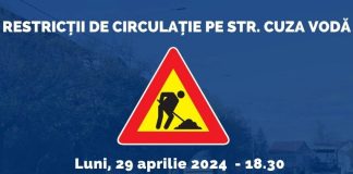 ULTIMA ORĂ Restricții de circulație, din această seară, pe strada Cuza Vodă din Focșani