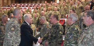 Vizita ministrului apărării naționale, Angel Tîlvăr, în Garnizoana Sibiu