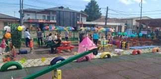 FOTO ”Grădină de relaxare, liniște și învățare”, inaugurată astăzi, la Grădinița Nr. 15 din Focșani