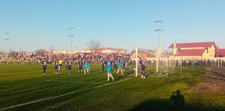 Brigadă de arbitri din București la derby-ul Superligii Vrancei de fotbal