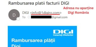 Alertă de fraudă cibernetică! Campanie de phishing în care se folosește identitatea Digi România