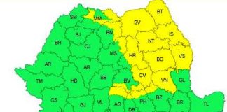 Cod galben de ploi în Vrancea