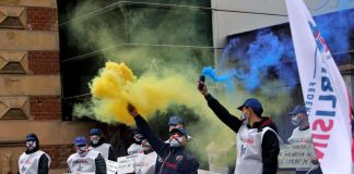 Sindicaliștii din mai multe instituții publice protestează, joi, în Piața Victoriei