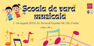 Copiii sunt așteptați să se înscrie la Școala de vară muzicală ”Pastia”