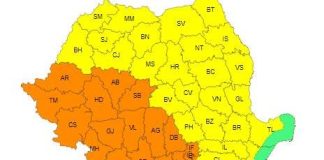 Cod galben de caniculă, miercuri, în Vrancea