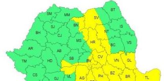 Meteo: o nouă alertă de vijelii și grindină