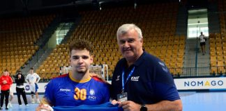 Focșăneanul Golea, cel mai bun jucător al României în victoria cu Cehia de la CE de handbal tineret