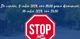 Se închide circulația pe bulevardul Unirii din Focșani, în zona centrală