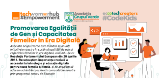 Asociația Grupul Verde: Promovarea Egalității de Gen și Capacitatea Femeilor în Era Digitală prin Programul nostru de Educație
