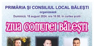 Sărbători, astăzi, la Bălești și Ruginești