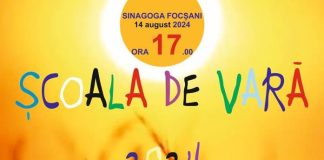 Centrul Cultural Vrancea organizează Școala de Vară la Sinagoga Focșani