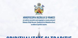 Concert coral cu muzică religioasă, astăzi, la Ateneul Popular Focșani