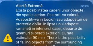 O nouă alarmă aeriană la granița României cu Ucraina