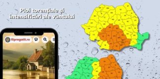 Prefectura Vrancea: Evitați deplasarea cu autovehiculele și nu traversați cursuri de apă pe durata codului portocaliu!