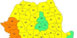 Marți va fi caniculă și în Vrancea. Cod galben emis de meteorologi