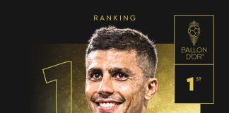 Spaniolul Rodri, câștigătorul trofeului Balonul de Aur / Real Madrid a boicotat ceremonia