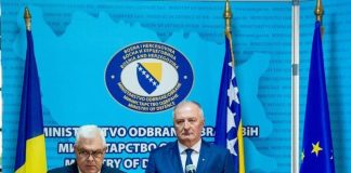 Întâlnire oficială la Sarajevo a ministrului Angel Tîlvăr cu omologul bosniac, Zukan Helez